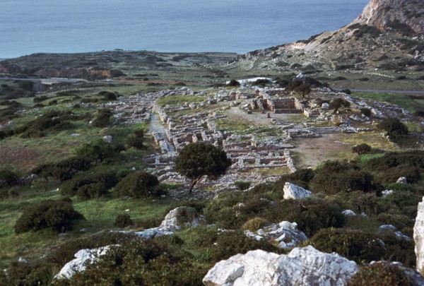Site of the Minoan town of Gournia. Artist: Unknown