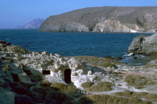 Phyllakopi on Milos, an ancient centre of the obsidian trade, 31st century BC. Artist: Unknown