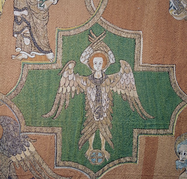 Detail of an angel from the Syon Cope, 14th century. Artist: Unknown