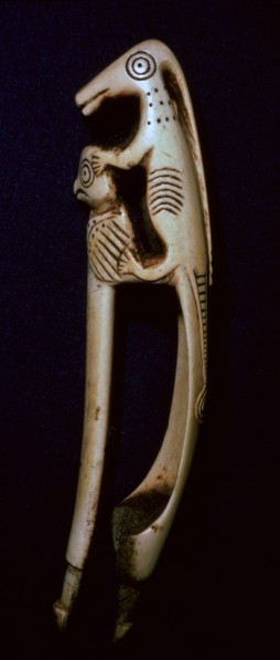 Western inuit bronze adze haft. Artist: Unknown