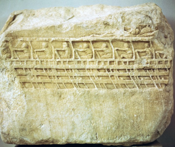 Greek relief of an Athenian warship Artist: Unknown