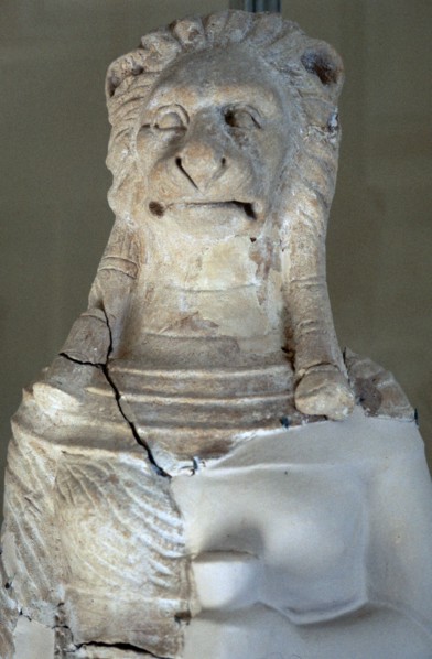 Punic lion-headed God. Artist: Unknown