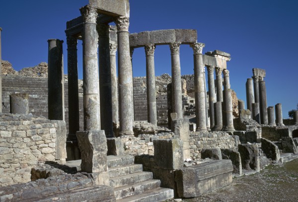 The Roman theatre of Dougga, 2nd century. Artist: Unknown
