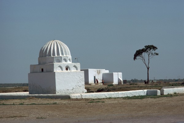 Shrine and house in Kairouan.