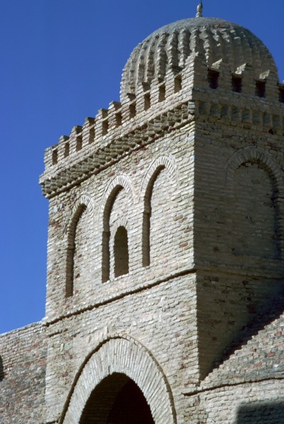 Tower and gateway into the courtyard of the Great Mosque of Kairouan, 7th century. Artist: Unknown