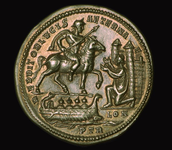 Gold medallion of Constantius I, 3rd century. Artist: Unknown