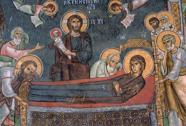 Image of the death of the Virgin Mary, 12th century. Artist: Unknown