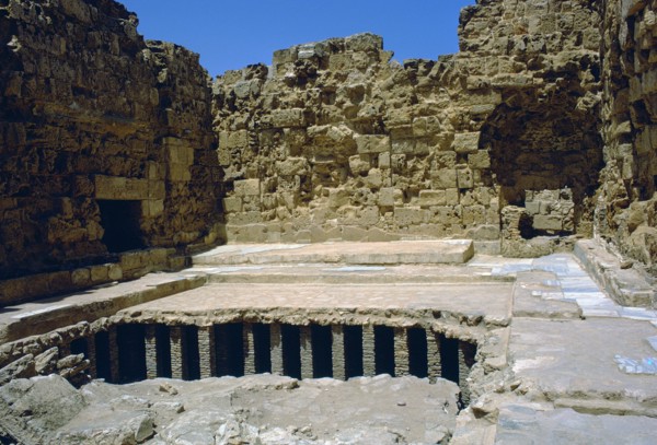 Roman Baths showing a hypocaust., c.4th century BC. Artist: Unknown