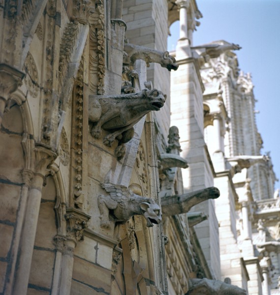 Detail of the north side of Notre Dame, 12th century. Artist: Unknown