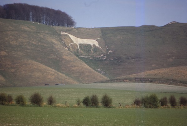 Cherhill White Horse (18th Century), Wiltshire, England, 20th century.  Artist: CM Dixon.