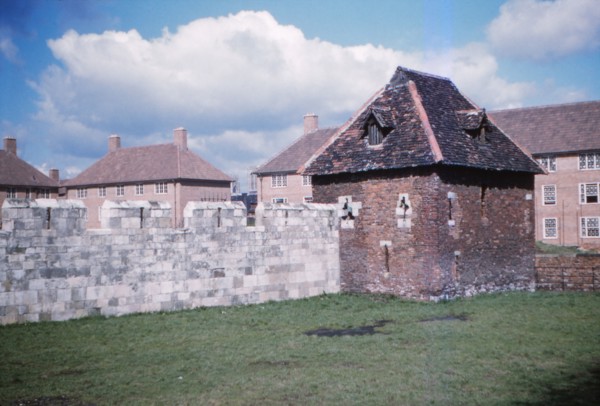 The Red Tower at the end of Yorks Medieval City Walls, 20th century. Artist: CM Dixon.