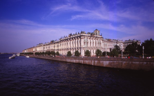 Winter Palace and River Neva, Leningrad, 20th century. Artist: CM Dixon.