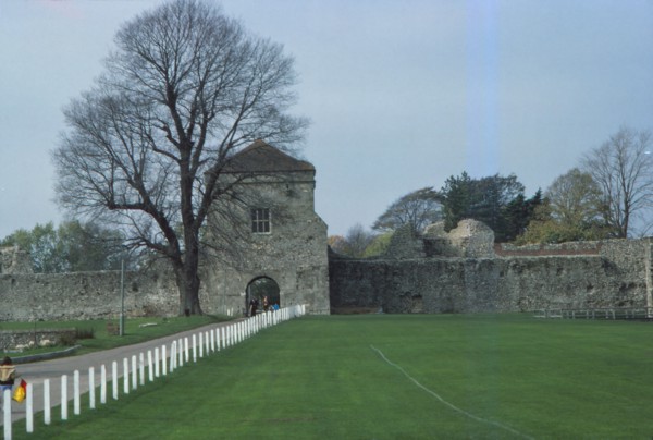 Porchester Castle. Hampshire, 20th century. Artist: CM Dixon.