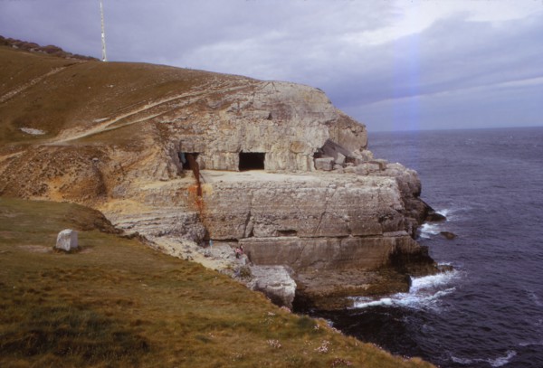 Tilly Whim Caves on Durlston Head, Dorset, 20th century.  Artist: CM Dixon.