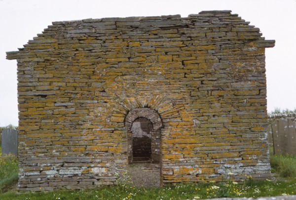 West Doorway of Kolbein Hrugas Chapel, c1145, Isle of Wyre, Orkney, 20th century. Artist: CM Dixon.