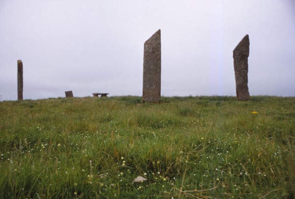 Standing stones of Stenness. Megalithic monument 3rd millennium BC, Orkney, 20th century. Artist: CM Dixon.