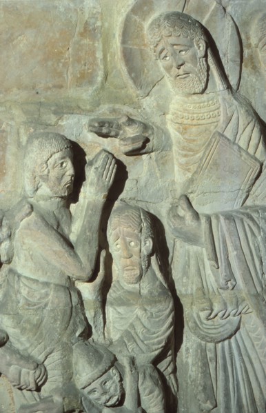 Detail of Christ in Chichester Cathedral, Sussex, England, 20th century. Artist: CM Dixon.