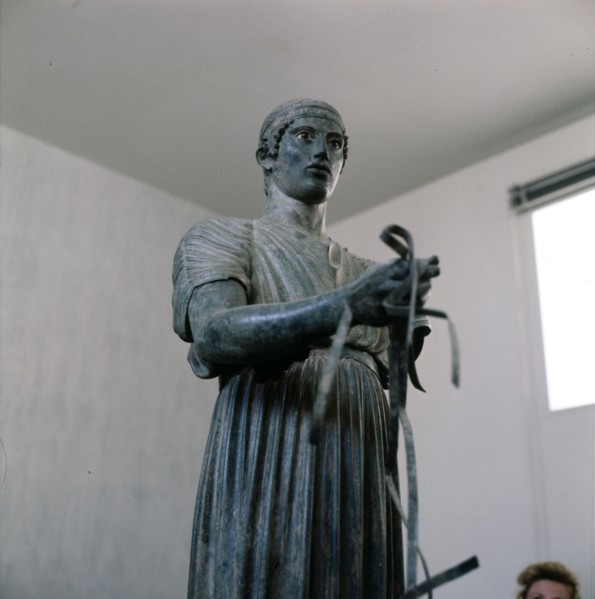 The Charioteer Bronze, Delphi, Greece, c475BC-470 BC. Artist: Unknown.