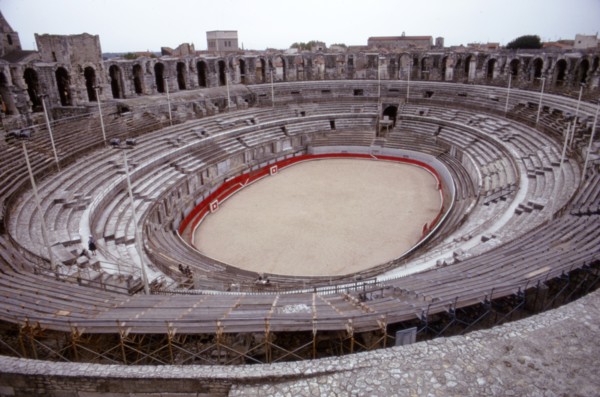 Roman Ampitheatre, Arles, France, 1st Century. Artist: CM Dixon.