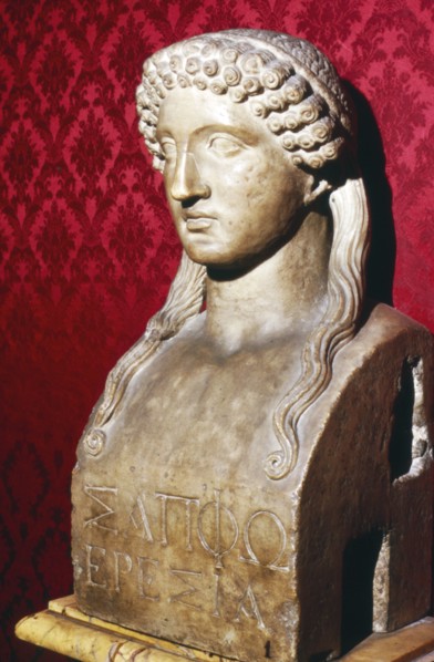 Sappho, Greek Lyric Poetess, born c600BC, c5th century BC. Artist: Unknown.