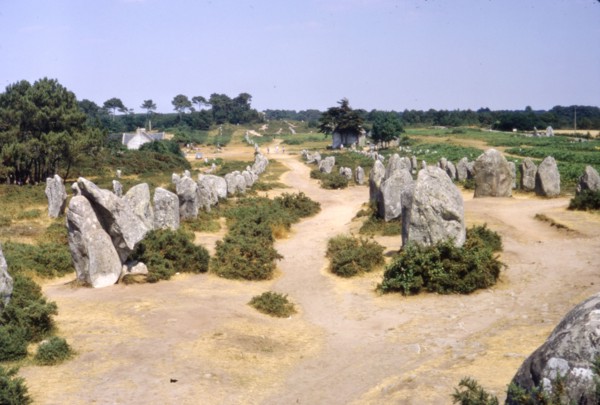 Carnac, Brittany Alignments at Kermario, c20th century. Artist: CM Dixon.
