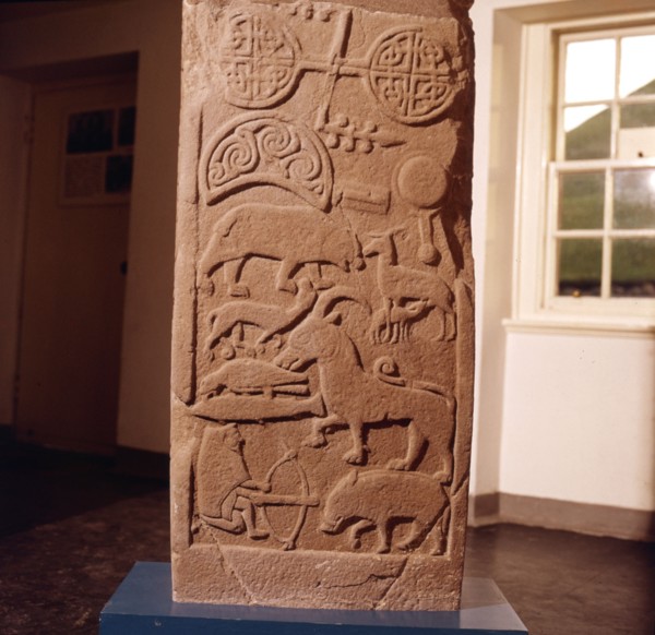 The 'Drosten' Stone, Pictish Cross-Slab from St. Vigeans, c850.  Artist: Unknown.
