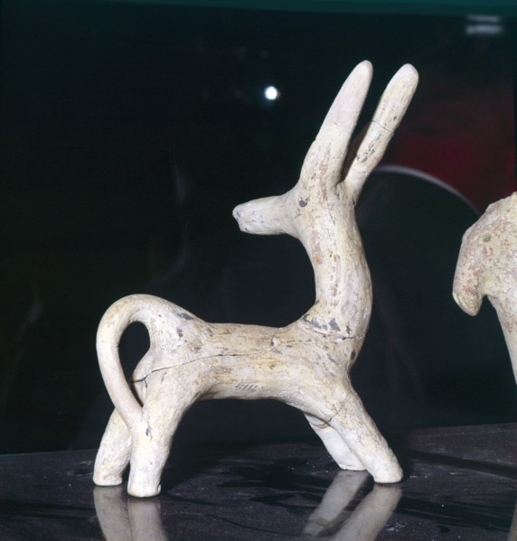 Clay Chamois Figurine from Vaulted Tomb, Porti Messaras, Crete, c2500BC. Artist: Unknown.