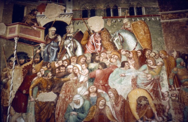 Massacre of the Innocents, Fresco in church of Santi Agostino, Siena, 1482. Artist: Matteo di Giovanni.