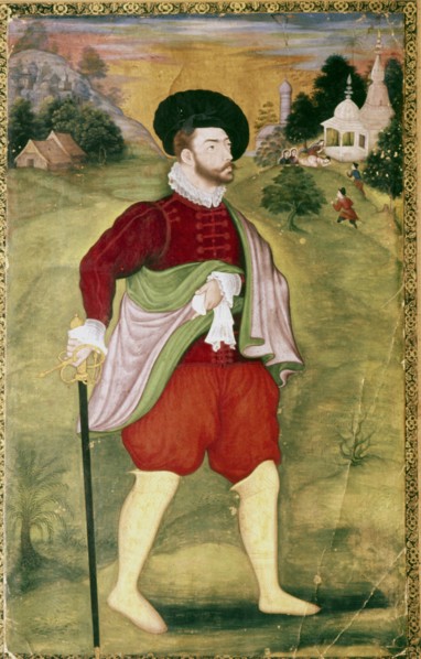 Portrait of a European, Mughal School, Akbar Period, late 16th Century. Artist: Unknown.