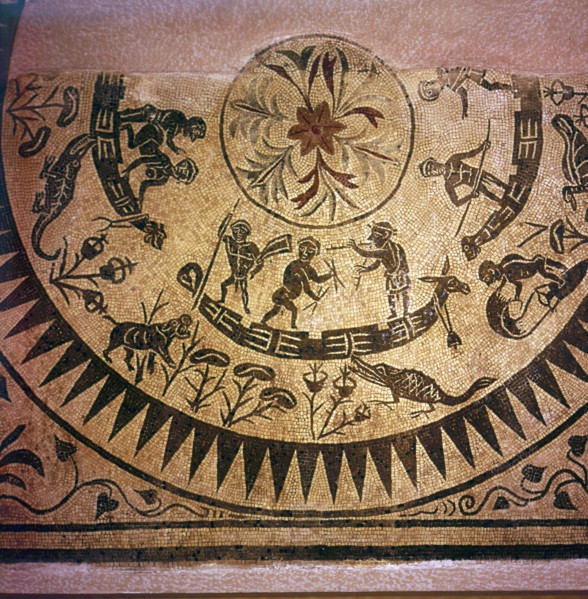Nilotic Mosaic, Pygmies. Rome, 2nd century. Artist: Unknown.