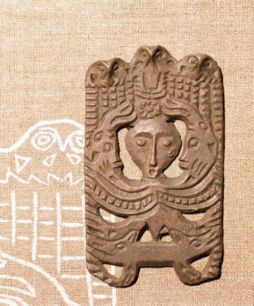 Bronze Plaque related to Shamanism and Magic, Kama River Area, USSR, 3rd century BC-8th century. Artist: Unknown.