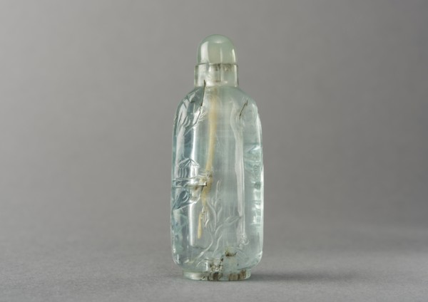 Aquamarine snuff bottle, China, Qing dynasty, 1644-1911. Creator: Unknown.