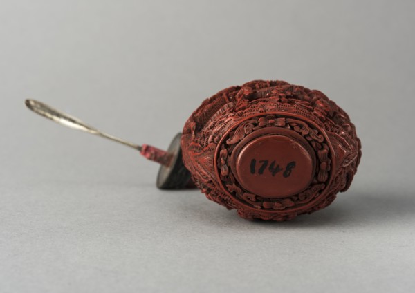 Lacquer snuff bottle, China, Qing dynasty, 1644-1911. Creator: Unknown.