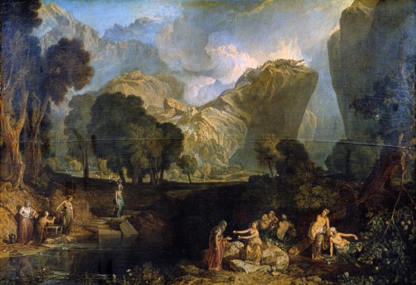 'The Goddess of Discord Choosing the Apple of Contention in the Garden of the Hesperides', 1806. Artist: JMW Turner