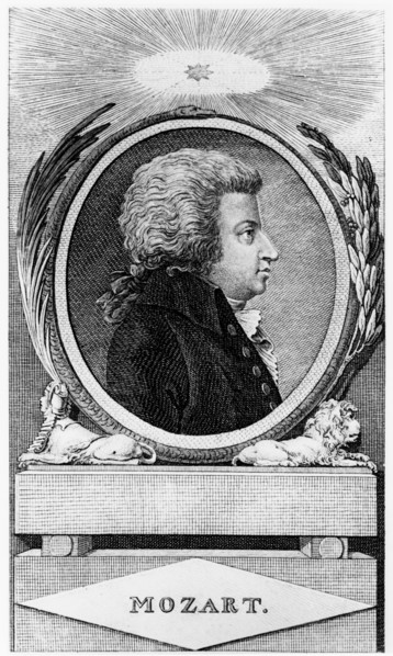 Wolfgang Amadeus Mozart, Austrian composer, c1791. Artist: Unknown
