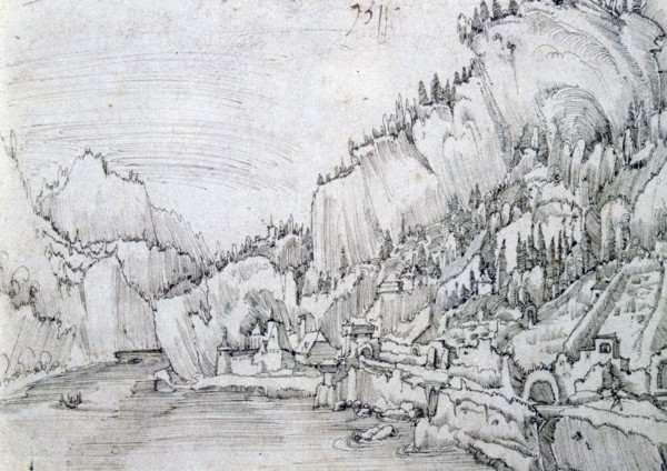 'Sarmingstein on the Danube', 16th century. Artist: Albrecht Altdorfer