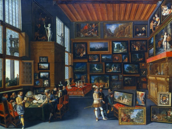 'Cognoscenti in a Room hung with Pictures', c1620. Artist: Anon