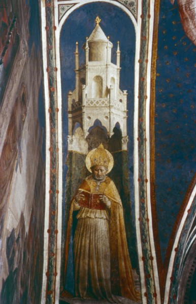 'St Ambrose', mid 15th century. Artist: Fra Angelico