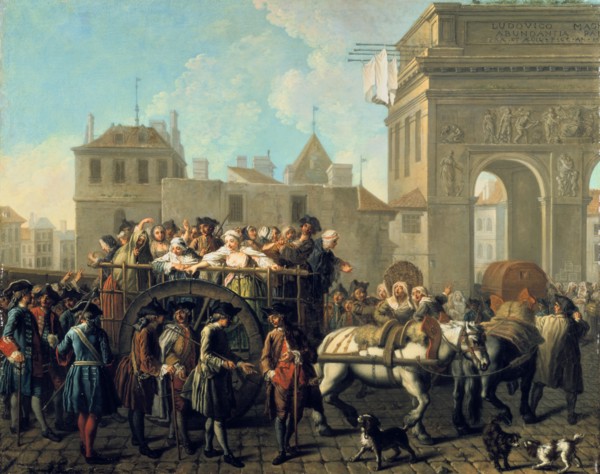 'Transport of Prostitutes to the Salpetriere', c1760-1770. Artist: Etienne Jeaurat