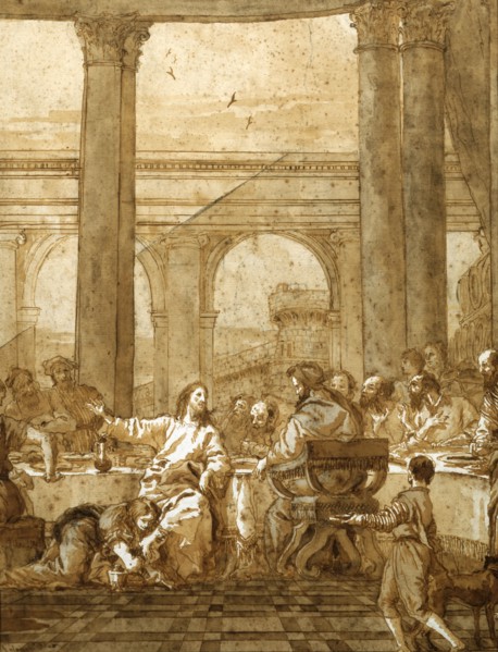 'Feast in the House of Simon', 18th/early 19th century. Artist: Giovanni Domenico Tiepolo