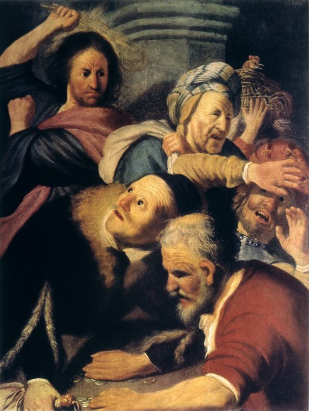 'Christ Drives the Money-Changers from the Temple', 1626. Artist: Rembrandt Harmensz van Rijn