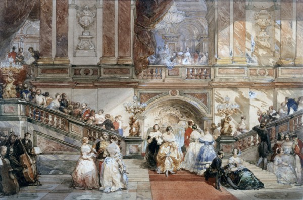 'Ball at the Hotel de Ville', 1860. Artist: Eugene Louis Lami