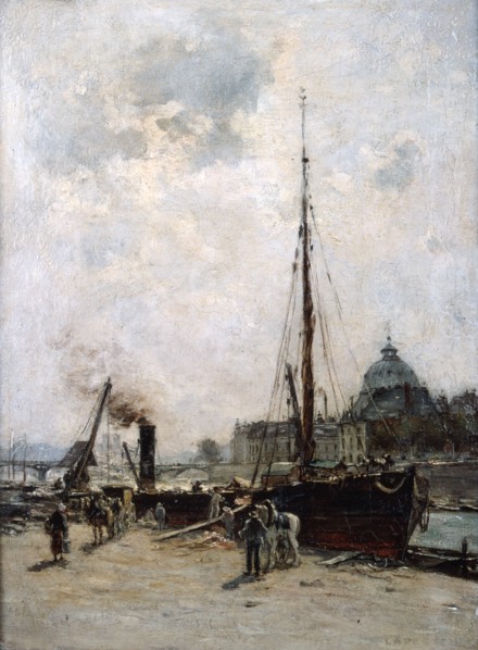 'View of the Institute', 19th century.  Artist: Charles Lapostolet