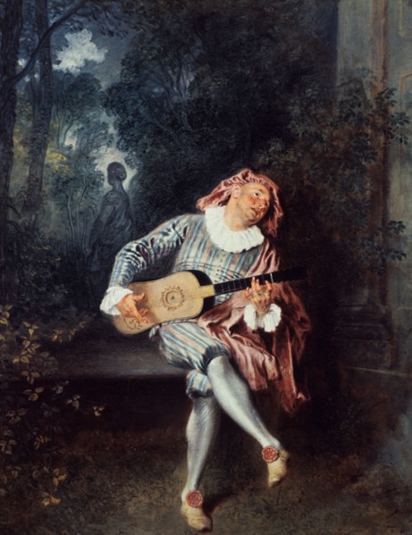 'Mezzetin', 1718-1720. Artist: Jean-Antoine Watteau