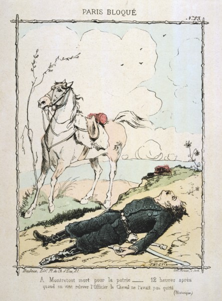 Paris besieged, 1870-1871.  Artist: Anon