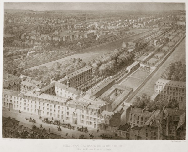 Pensionnat des dames de la mere de Dieu, Paris, 1867. Artist: Anon
