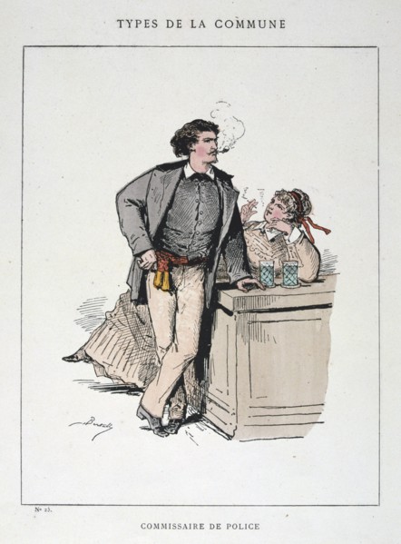 'Commissaire de Police', Paris Commune, 1871.  Artist: Anon