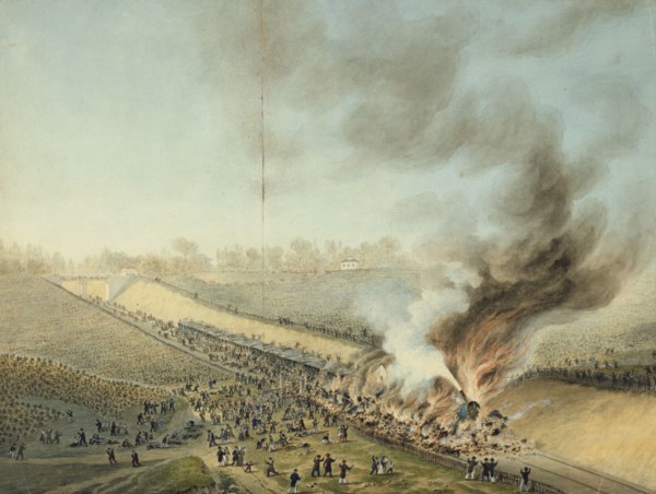 Train Crash at Bellevue in 1842' (19th century). Artist: Anon