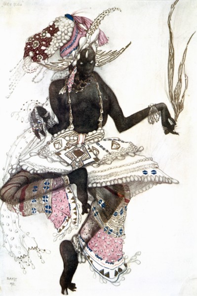 'Bayadere' costume design for Le Dieu Bleu (The Blue God), 1911. Artist: Leon Bakst