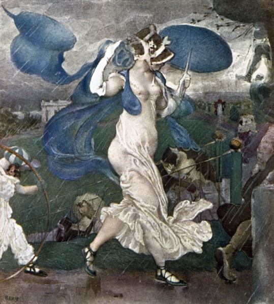 'The Downpour', set design for a ballet, 1906. Artist: Leon Bakst